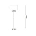 Торшер Ideal Lux 68275 Opera E27 1x60W IP20 білий