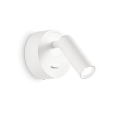 Бра, настінний світильник Ideal Lux 260600 Bean LED 1x3W 3000K 200Lm IP20 білий