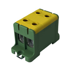 Клемник на DIN-рейку FT1095G 2P,Cu:16-95 / Al:16-95 мм2, жовто-зелений Промфактор ( FT1095G2 ) Клемник на DIN-рейку FT1095G 2P,Cu:16-95 / Al:16-95 мм2, жовто-зелений Промфактор ( FT1095G2 )