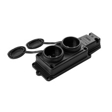 Колодка Violux каучук настінна 2-на без заземлення з кришкою IP44 ( 930700 ) Колодка Violux каучук настінна 2-на без заземлення з кришкою IP44 ( 930700 )