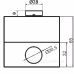 Одномісний пост керування Promfactor FP4-BOX1W2 з металевою кнопкою 