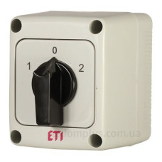 Кулачковий перемикач у корпусі ETI 004773192 CS 25 52 PN (2p «1-0-2» IP65 25A) Кулачковий перемикач у корпусі ETI 004773192 CS 25 52 PN (2p «1-0-2» IP65 25A)