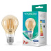Світлодіодна лампа філаментна Titanum Filament A60 E27 7Вт 2200K (TLFA6007272A) бронза