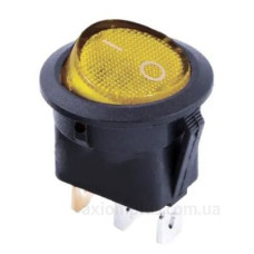 Перемикач TNSy KCD1-8-101N Y/B круглий з підсвічуванням жовтий (TNSy5500738)