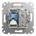Розетка Schneider Sedna Design біла комп'ютерна RJ45 Cat.6 UTP + TV ( SDD111469T )
