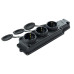 Колодка Violux каучук настінна 3-на з заземленням з кришкою IP44 ( 930660 )