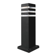 Вуличний світильник Goldlux 316172 Teksas E27 1x12W IP44 графітовий