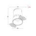 Точковий світильник Kloodi KD-GIRON134 TR 12W 3K 38D WH/REF-BK LED 840Lm IP20 чорний