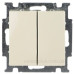 Двокнопковий вимикач ABB Basic 55 2006/5 UC-92-507 (слонова кістка)