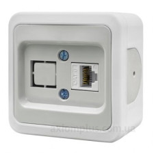 Накладна комп'ютерна розетка NE-AD MULTIMA 92-51-23-D1 CAT6 біла