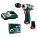 Акумуляторний безударний дриль-шуруповерт Metabo PowerMaxx BS Basic 12В 2x2,0Аг 17/34Нм 0-360/0-1400об/хв (600984000)