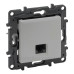 Механізм розетки комп'ютерної RJ-45 UTP Cat.5e Legrand Niloe Step алюміній