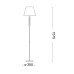 Торшер Ideal Lux 77765 Queen E27 1x60W IP20 бежевий