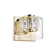 Бра, настінний світильник Zuma Line W0389-01A-F7AC Gem LED 1x5W 3000K 450Lm IP20 золотий (5905316601734)