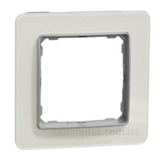 Однопостова рамка Schneider Electric Sedna Elements штучне біле скло SDD360801