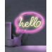 Бра, настінний світильник Goldlux 327147 Neon Hello LED 1x3W IP20 білий Бра, настінний світильник Goldlux 327147 Neon Hello LED 1x3W IP20 білий