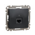 Комп'ютерна розетка Schneider Electric Sedna Design & Elements RJ45 кат. 5е UTP чорна SDD114451