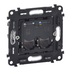 Механізм розетки 2-ної RJ45 CAT5e UTP Valena In'Matic ( 753041 )