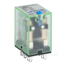Проміжне реле Chint NJDC-17(D)/2Z PLU AC 220В 10A 2 групи контактів кнопка тест (651132)