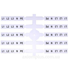 Маркувальна табличка ETI EO3 L1,L2,L3,N,PE 200шт (3901816)