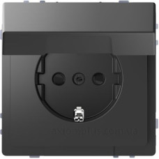 Розетка Schneider Electric D-Life MTN2310-6034 з з/к та кришкою антрацит