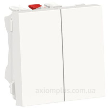 Двоклавішний перемикач Schneider Electric NU321318 (схема 6) 10А 2М (білий)