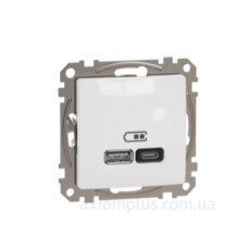 Розетка USB Schneider Electric Sedna Design & Elements A+C 3A 45Вт біла SDD111404