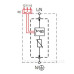 Обмежувач перенапруги ETI 002440500 ETITEC M T12 300/7 (1+0 2p TNC)