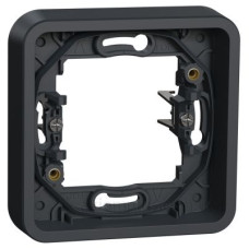 Одномісна рамка Schneider Electric MUR34108 із затискачами IP55 (чорний) Одномісна рамка Schneider Electric MUR34108 із затискачами IP55 (чорний)
