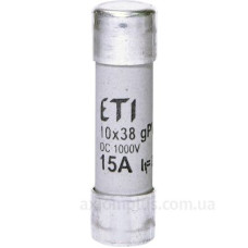 Запобіжник ETI 002625080 CH 10x38 gPV 15A 1000V (30kA) Запобіжник ETI 002625080 CH 10x38 gPV 15A 1000V (30kA)