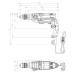 Ударний дриль Metabo SBE 800 26/10Нм 800Вт 0-1200/0-3200об/хв 18/40/13мм (601744500)