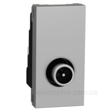 Одинарна TV розетка Schneider Electric NU346130 1М (алюміній)