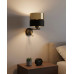 Бра, настінний світильник TK Lighting 2579 Hilton E27+G9 1+1x15W+8W IP20 золотий
