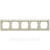 П'ятимісна рамка ABB Basic 55 2515-92-507 (слонова кістка)