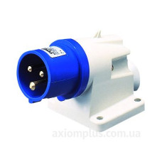 Стаціонарна вилка 90° GEWISS IP44 2P+E 16A 230В (GW60404) Стаціонарна вилка 90° GEWISS IP44 2P+E 16A 230В (GW60404)