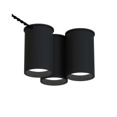 Точковий світильник Pikart 33856-2 BP GU10 3x60W IP20 чорний Точковий світильник Pikart 33856-2 BP GU10 3x60W IP20 чорний