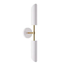 Бра, настінний світильник Pikart 23676-5 Brass GU10 2x60W IP20 білий