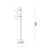 Торшер Ideal Lux 61122 Polly E27 2x60W IP20 хром