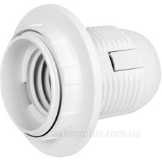 Пластиковий патрон E.Next e.lamp socket with nut.E27.pl.white Е27 з гайкою білий (s9100016) Пластиковий патрон E.Next e.lamp socket with nut.E27.pl.white Е27 з гайкою білий (s9100016)