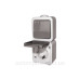 Одинарна розетка E.Next e.dew.1237.gr.blister з перемикачем та з/к IP44 (p044011)
