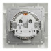 Розетка Schneider Asfora біла 1-на з заземленням з рамкою ( EPH2900121 )
