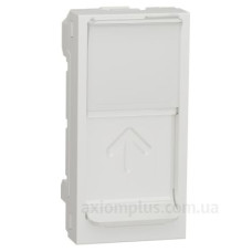 Накладка для розетки RJ45 Schneider Electric NU941018 з полем для напису 1М (біла)
