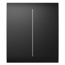 Клавіша розумного вимикача 2кл Ajax 45115.140.BL CenterButton для LightSwitch чорна (29801)