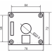 Одномісний пост керування Promfactor FP5-BOX1W01