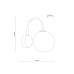 Бра, настінний світильник TK Lighting 11024 Lava G9 1x8W IP20 коричневий