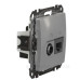 Кінцева TV-розетка Schneider Electric Sedna Design & Elements+ RJ45 кат. 6 UTP алюміній SDD113469T