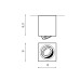 Точковий світильник Azzardo AZ2878 Brant Square GU10 1x50W IP44 чорний