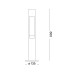 Вуличний світильник Ideal Lux 135205 Acqua G9 1x15W IP44 антрацит