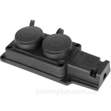 Каучукова подвійна колодка E.Next e.socket.rubber.029.2.16 16А із заземленням та захисною кришкою (s9100026) Каучукова подвійна колодка E.Next e.socket.rubber.029.2.16 16А із заземленням та захисною кришкою (s9100026)