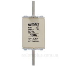 Запобіжник Аско-Укрем NH1 160A gG (A0050010030)